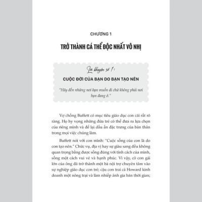 Sách - Tâm Thư Của Warren Buffett Dành Cho Con Cái - MCBooks