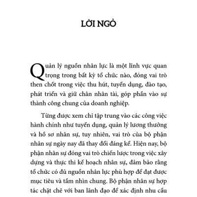 Sách - How To - Quản Lý Hiệu Quả Nguồn Nhân Lực