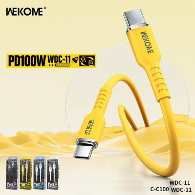Cáp sạc nhanh WDC-11 WEKOME Type-C to Type-C 100W[ Hàng chính hãng]