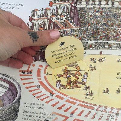 Sách tương tác tiếng Anh - Usborne See Inside Ancient Rome 