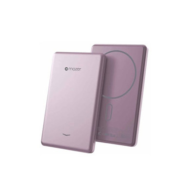 Pin Sạc Dự Phòng Mazer MagAir19 Siêu Mỏng Dung Lượng 5000mAh PD20W Không Dây 15W Hàng Chính Hãng