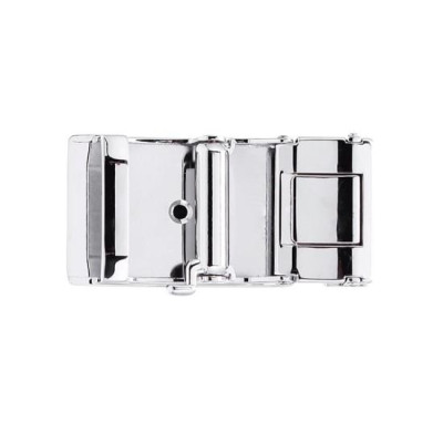 HP9417 - Đầu khóa da đà điểu Huy Hoàng da hột 3,5 phân đầu trắng màu đen