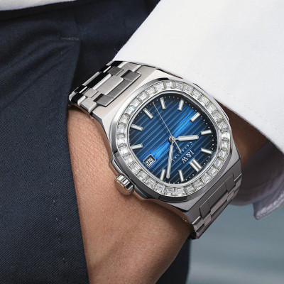 Đồng hồ nam chính hãng IW CARNIVAL IW721G-1 Kính sapphire ,chống xước ,Chống nước 50m ,Bảo hành 24 tháng,Máy cơ (Automatic),dây kim loại thép không gỉ 316L, mặt xanh thiết kế đơn giản dễ đeo 