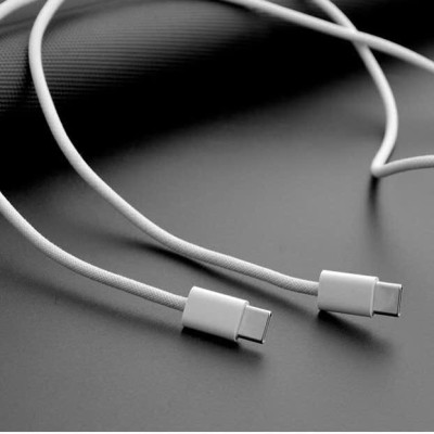 Dây sạc LI-TOP PD15 Công suất 60W bện dù chân Type C ra Type C dây dài 2 mét , dùng thử 30 ngày, bảo hành hàng chính hãng 1 năm