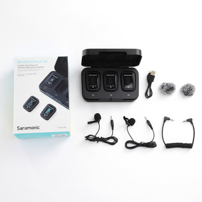 Micro Thu Âm Không Dây Saramonic Blink500 ProX B2 - Công Nghệ 2.4GHz - Độ Trễ 8ms - Hàng Chính Hãng