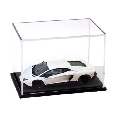 Hộp mica Enter BOX104 10x20x10cm mica dày 2mm, đế đen 5mmx2 chữ nhật nằm, Hộp trưng bày mô hình, Hộp mica trong chống bụi