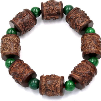 Vòng tay chuỗi hạt rồng gỗ đàn hương TRNS22