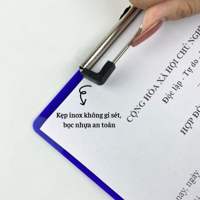 Bìa trình ký mica Enter G02-N 31.5x21.5cm A4 ngang