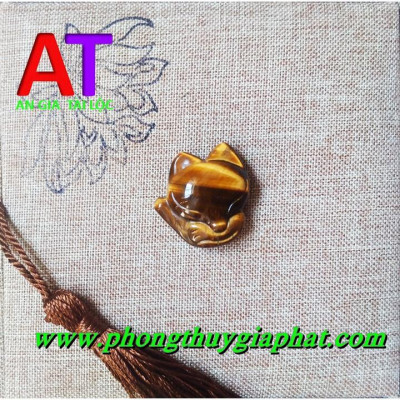 Mặt dây chuyền hồ ly đá mắt hổ