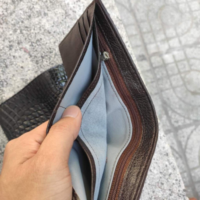 SIÊU PHẨM..! Ví nam da bắp tay cá sấu 