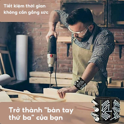  Đai Đeo Tay Nam Châm Giữ Đinh Vít – Hỗ Trợ Sửa Chữa Đa Năng, ĐÈN TRANG TRÍ , ĐỒNG HỒ TREO TƯỜNG