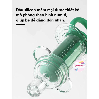 Bộ 2 Món Dụng Cụ Cho Bé Uống thuoc , Sữa, Nước Hoa Quả Đa Năng Tiện Lợi - Kèm Hộp và Cọ Vệ Sinh