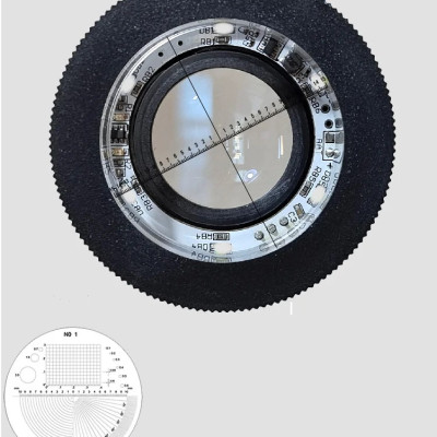 Kính lúp cầm tay có thước đo Terino MG-75A (10x, đèn led, kèm pin sạc) - Hàng chính hãng