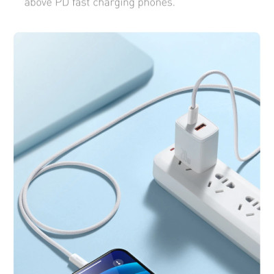 Cáp sạc nhanh Baseus Dynamic Series PD 20W Type-C to Lai-ning dành cho sản phẩm táo (Fast Charging & Data Cable) - Hàng chính hãng