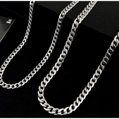 Vòng Cổ Nam Nữ Dây Chuyền Cuban Basic Chuỗi Trơn Bản Lớn 5 7 9mm HipHop Thời Trang trangsucpt
