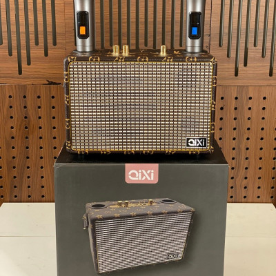 Loa Bluetooth Karaoke  QIXI SK-2036 , Tặng Kèm 2 Micro Không Dây Cao Cấp , Hát Karaoke Nghe Nhạc Bass mạnh -Hàng Chính Hãng