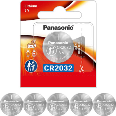 Vỉ Pin nút Panasonic 3V CR-2032VN/5B (1 viên/5 viên) - Hàng chính hãng