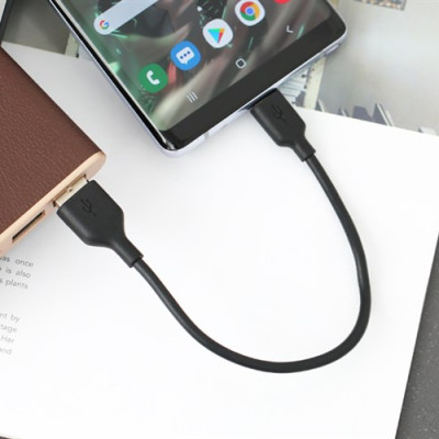 Cáp sạc và truyền dữ liệu USB chân Type-C ngắn - 20cm - Hàng chính hãng QUATECH