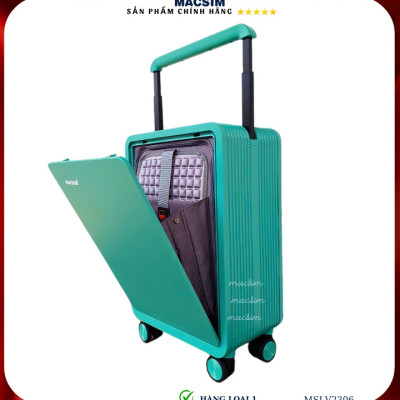 Vali cao cấp Macsim SMLV2306 cỡ 20 inch màu xanh (green)- Hàng loại 1