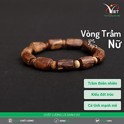 Vòng Trầm Thiên Nhiên Kiểu Đốt Trúc Dành Cho Phái Nữ - Lạ Mắt Và Cá Tính