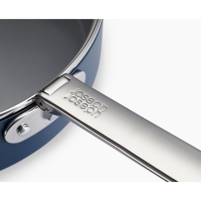 Chảo chiên chống dính ceramic cao cấp Joseph Joseph Space 28cm lòng sâu có nắp 010633, tay cầm gấp gọn tiện dụng