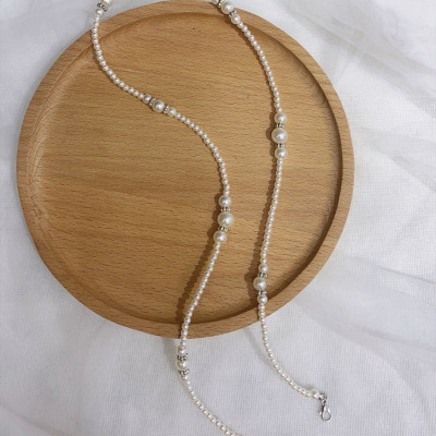 Phụ kiện kính dây chuyền mắt kính ngọc trai ấn tượng dây đeo khẩu trang mặt nạ chống rơi chuỗi chain giữ airpod tiện dụng thời trang XM584