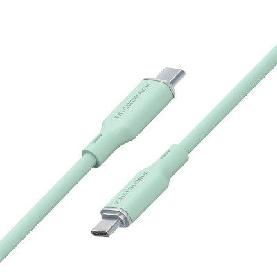 Cáp Sạc MicroPack POWER LINK C1 MC-C60 USB-C to C 60W Soft Silicone 120cm Nhiều Màu Sắc Lựa Chọn Hàng Chính Hãng
