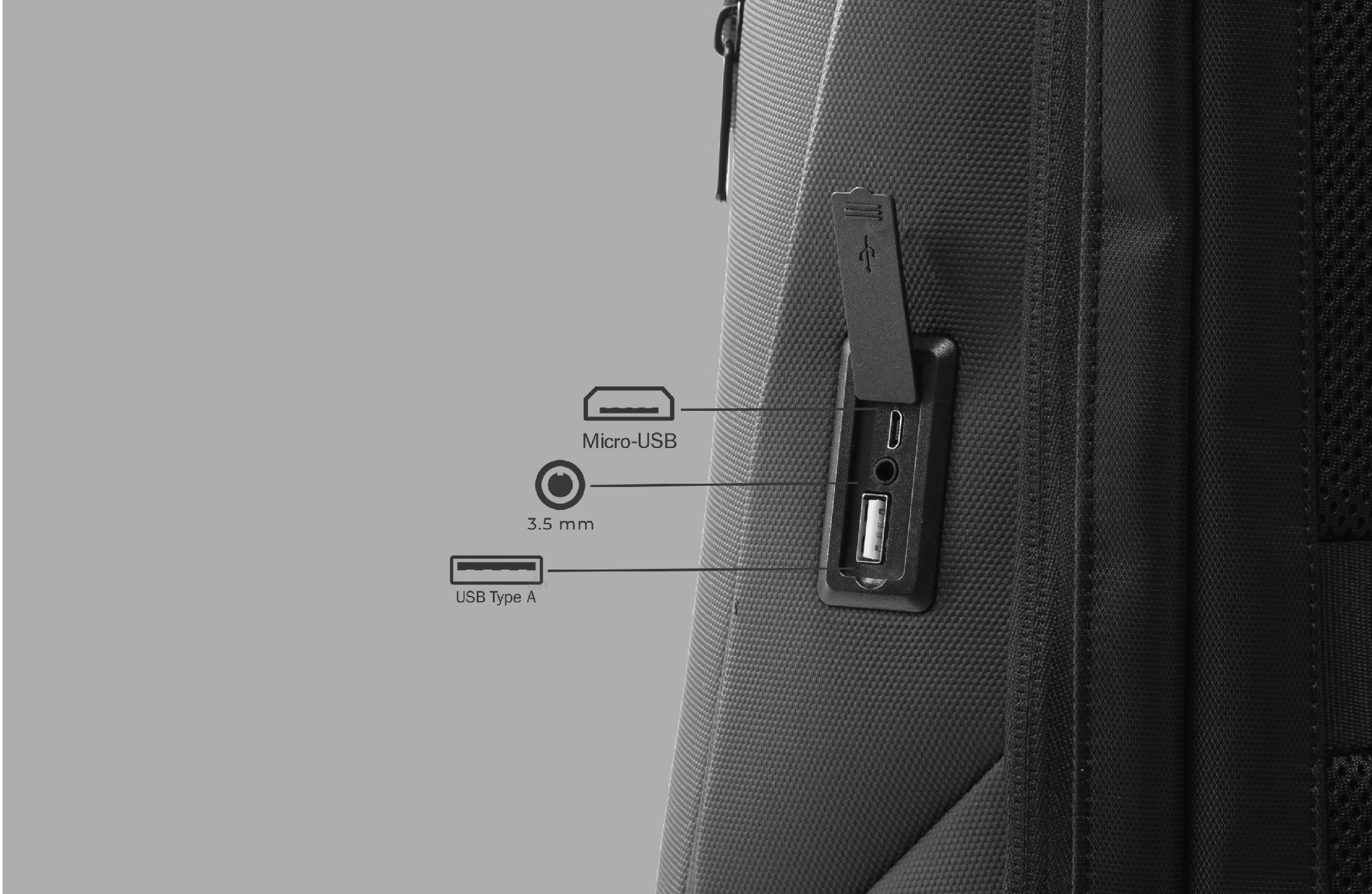 Balo laptop 15” KINGBAG ZELOS thời trang, tích hợp cổng USB đa dụng, vải trượt nước, màu đen - Hàng chính hãng