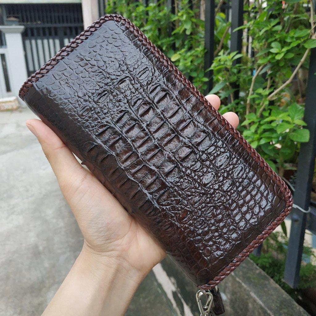 Ví cầm tay gù cá sấu