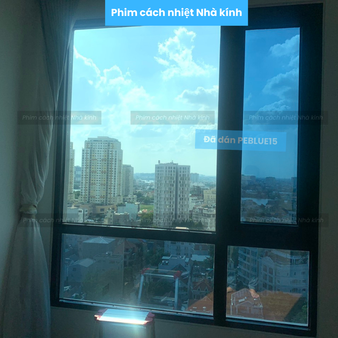 Phim dán kính phản quang, chống nóng cao cấp Hàn Quốc - Phim 1 chiều chống nhìn trộm, Cản nhiệt cực cao, cắt UV đến 99,9% - Màu bạc