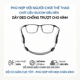 Dây đeo mắt kính giữ gọng kính, chơi thể thao chống rơi kính Trượt Chất Liệu Nhựa Silicon, Ôm Sát Vòng Đầu Phiên Bản Nâng Cấp Chơi Thể Thao Sports