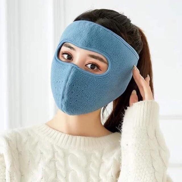 Khẩu trang ninja vải nỉ dán gáy che kín tai chống nắng chạy xe phượt nam nữ hè