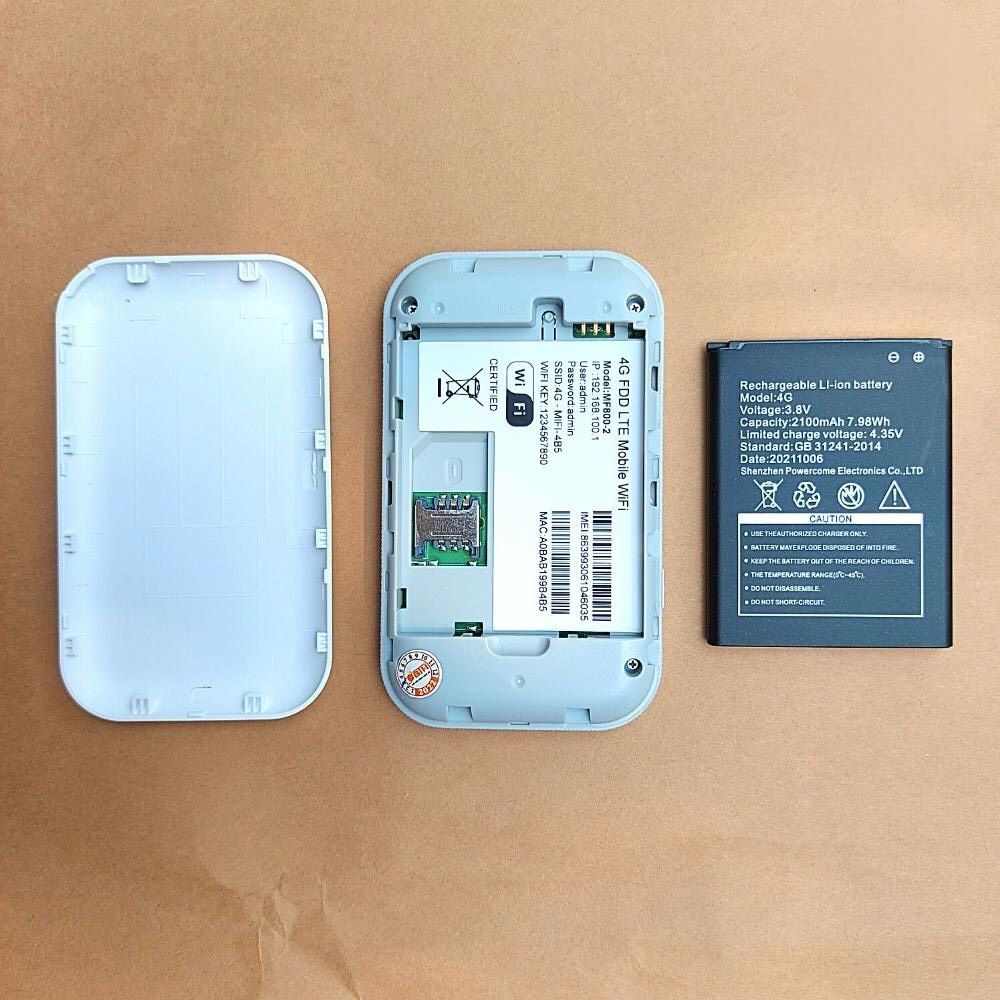 Bộ Phát WIFI Từ Sim 4G/5G/LTE MF800 - Pin 2100mAh ( hoạt động 6-8h) - Bộ Phát WIFI Không Dây Kết Nối Tối Đa 10 Thiết Bị - Hàng Chính Hãng