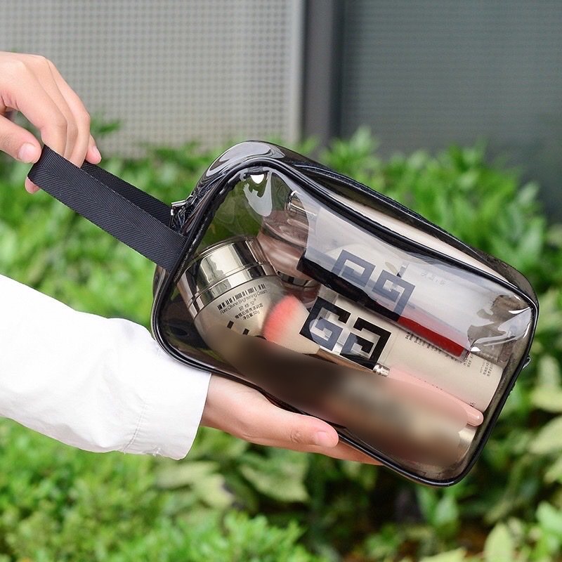 Set 3 Túi Đựng Mỹ Phẩm Trong Suốt Chống Thấm Nước Đa Dạng Kích Thước Đi Biển Đi Bơi Tiện Lợi Du Lịch