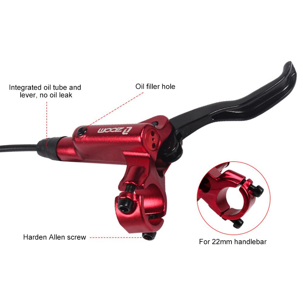 Bộ kẹp phanh đĩa thủy lực HB-875 MTB Phía trước Bộ kẹp phanh sau 22MM Xe đạp leo núi Bộ cần phanh trái phải