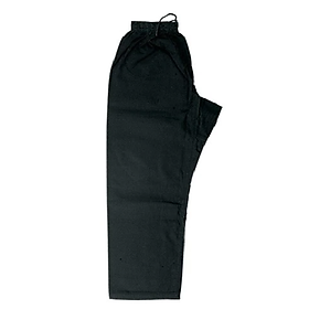 Quần võ màu đen karate, võ cổ truyền, silat vải kaki Cotton dày người mặc cao từ 1m40 đến 1m80