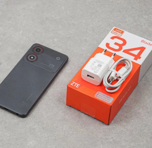 Điện thoại ZTE Blade A34 (4GB/64GB) Màn hình 6.6", Pin 5000mAh - Hàng chính hãng