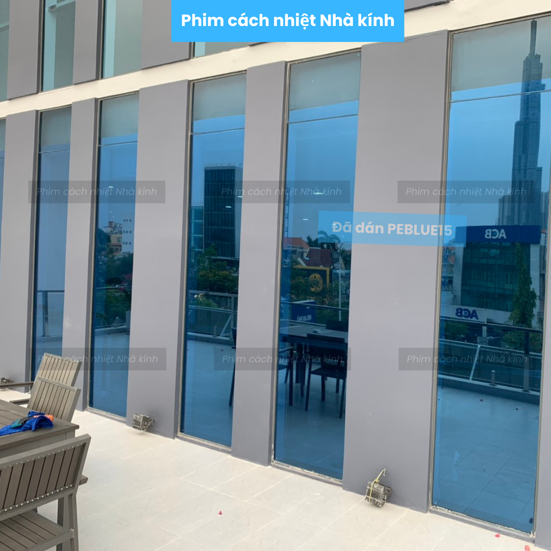 Phim dán kính phản quang, chống nóng cao cấp Hàn Quốc - Phim 1 chiều chống nhìn trộm, Cản nhiệt cực cao, cắt UV đến 99,9% - Màu bạc