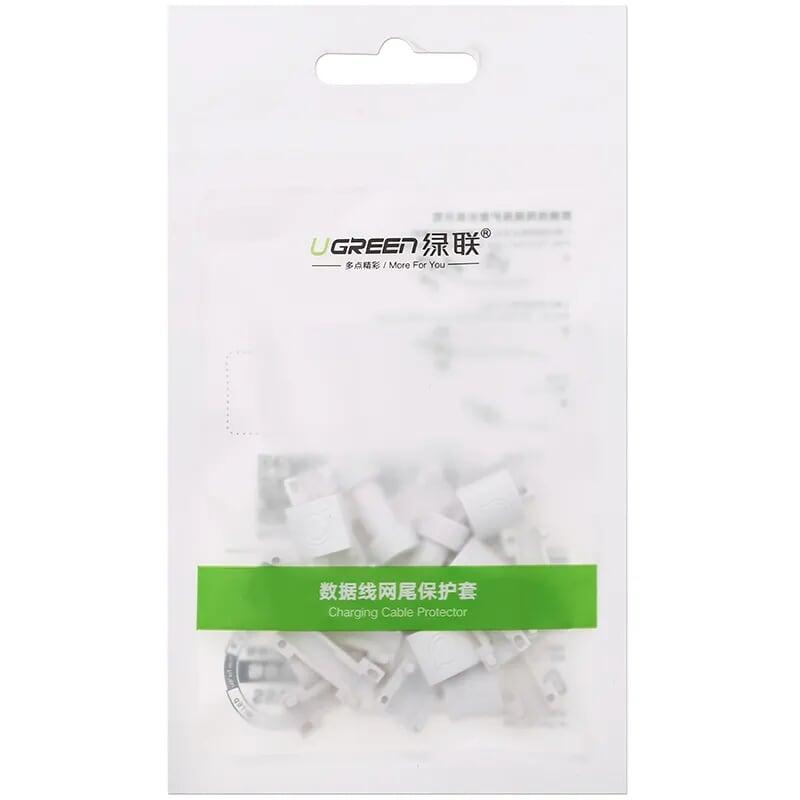 Ugreen UG40705LP127TK Màu Trắng Đầu bọc bảo vệ cho cáp sạc điện thoại + máy tính bản - HÀNG CHÍNH HÃNG
