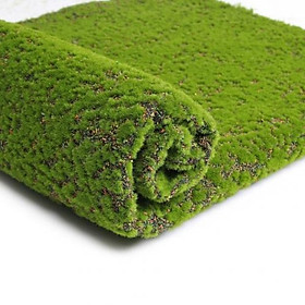 Thảm rêu giả làm tường sen đá, tiểu cảnh - Cây giả, hoa lụa Decor trang trí nhà cửa