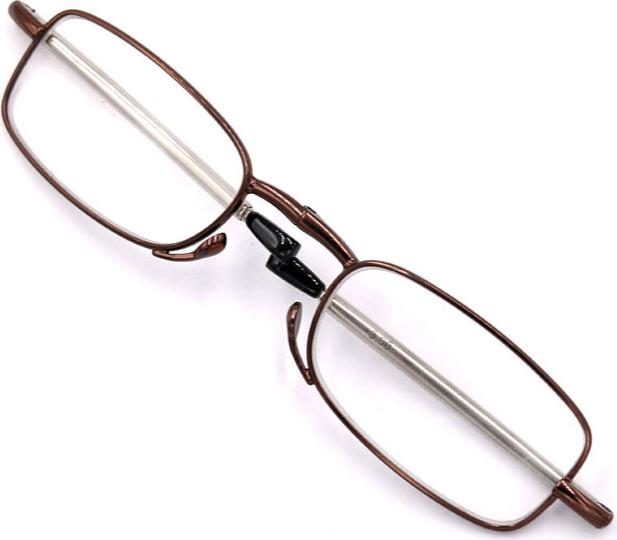 Kính lão gọng xếp 868 màu nâu tròng lão từ 1 độ đến 4 độ