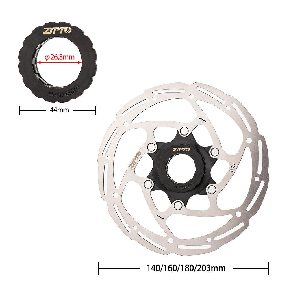 ZTTO Bike Centerlock Disc Brake Rotor Stainless Steel Bicycle Rotor with Lockring for MTB Mountain Road Bike