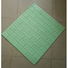 Bộ 10 Tấm Xốp Dán Tường Giả Gạch 3D Dày 3mm 70cmx77cm, Hàng Chuẩn Loại 1