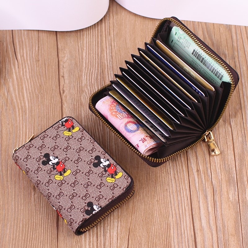 Ví nữ ngắn mini cầm tay gồm nhiều ngăn đựng tiền , thẻ nhỏ gọn bỏ túi thời trang hàn quốc cute dễ thương