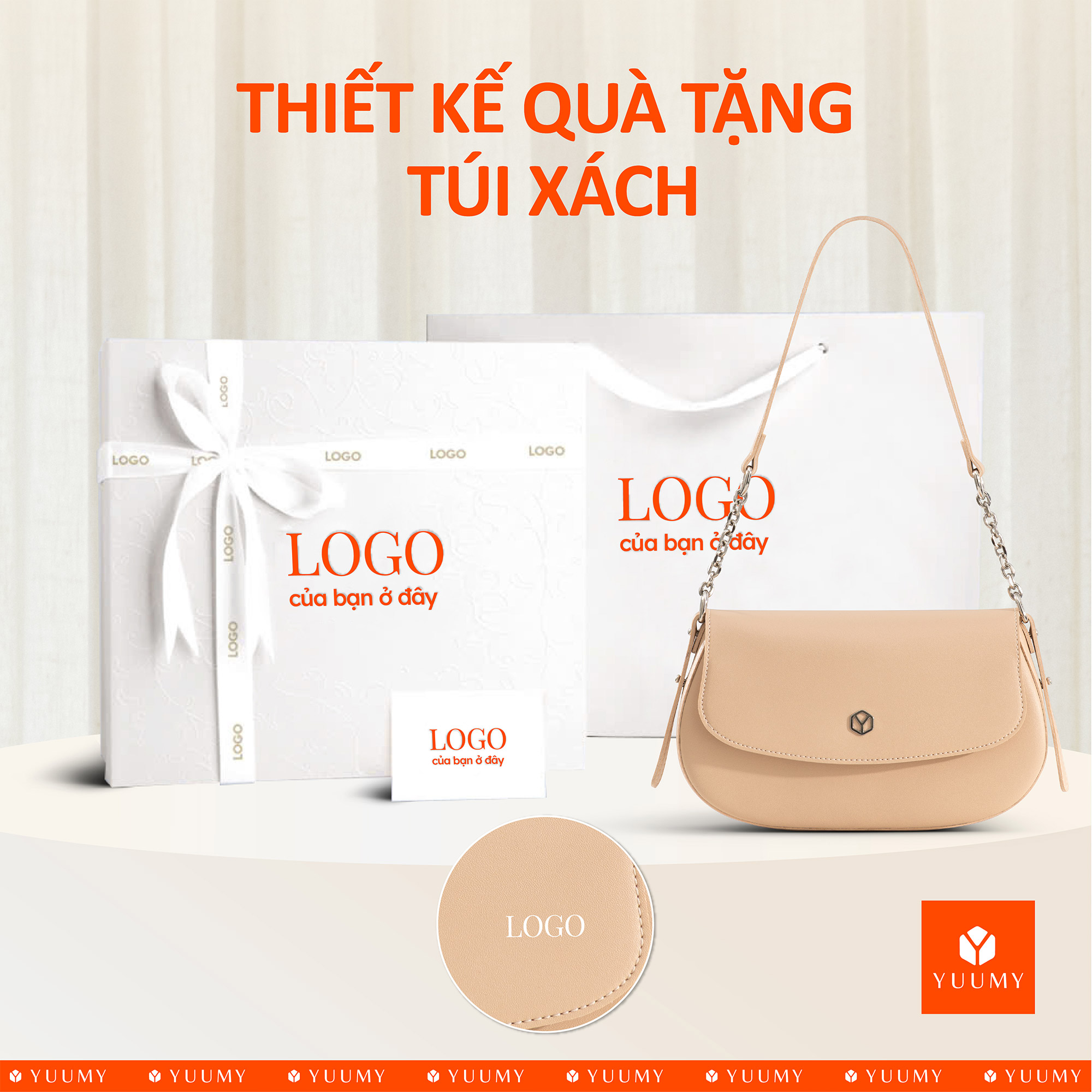 Túi Yuumy (Thời trang nữ nắp gập dáng cong size 24 - Túi đeo vai da Seasand YN340)
