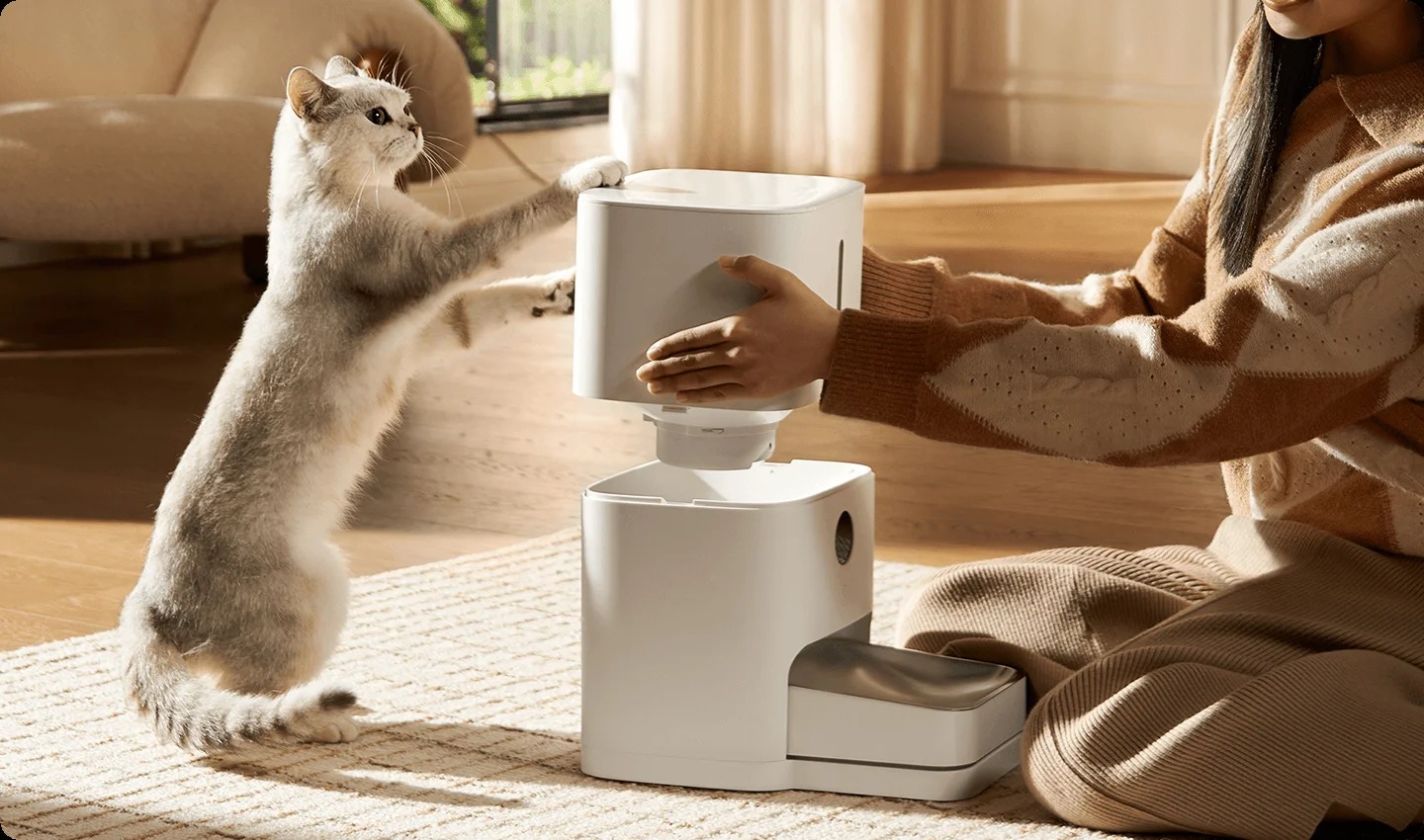 Máy cho thú cưng ăn thông minh Xiaomi Smart Pet Food Feeder 2 - GiaPhucStore | Hàng Chính Hãng
