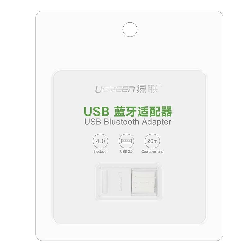 Ugreen UG30443US192TK BT 4.0 màu Trắng USB nhận Bluetooth hô trợ APTX - HÀNG CHÍNH HÃNG