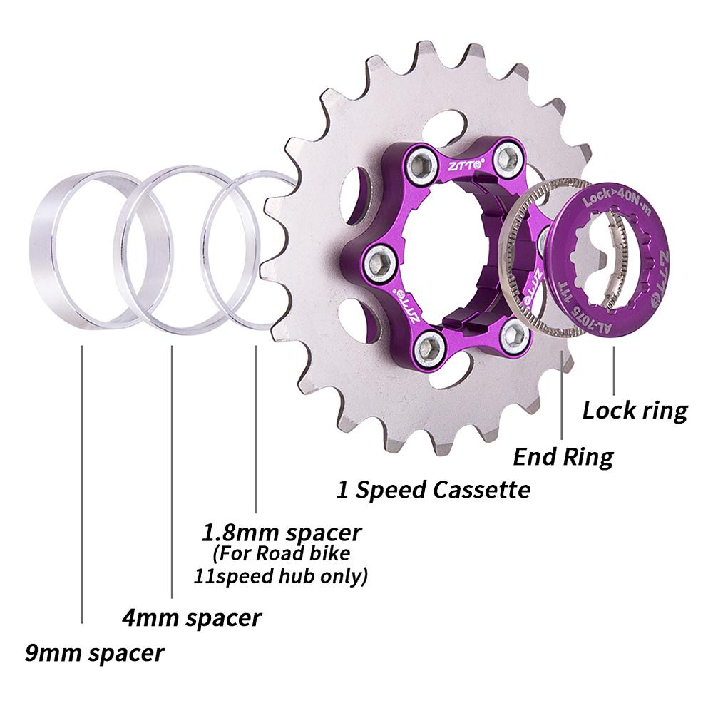 Bánh răng nhông xích xe đạp tự do tốc độ đơn MTB 16T/17T/18T/20T