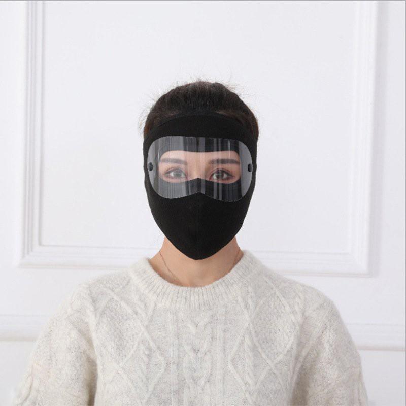 Khẩu trang ninja trùm kín mặt thêm kính bảo vệ mắt chống nắng chống gió bụi nắng hanh mùa đông nam nữ