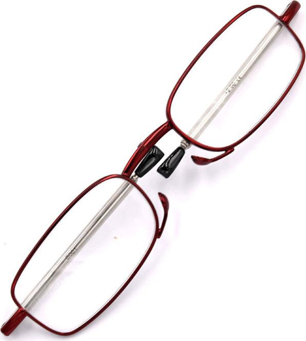 Kính lão gọng xếp 868 màu đỏ tròng lão từ 1 độ đến 4 độ